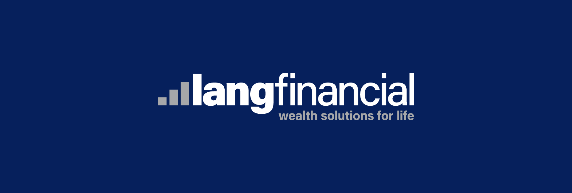 a logo for Lang Financial wealth solutions for life