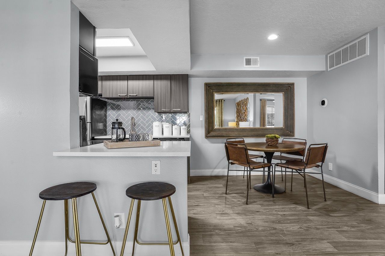 Telegraph Hill kitchen and dining area in a modern apartment.