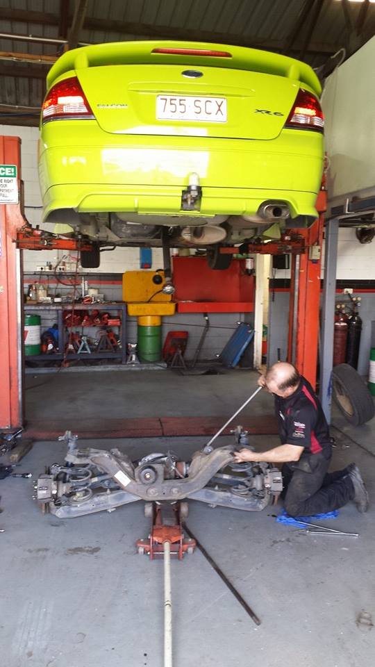 Car on Hoist — Roadside Auto Care In Maroochydore QLD