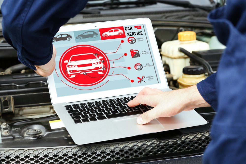 Modern Car Diagnostic Program On Screen — Roadside Auto Care In Maroochydore QLD