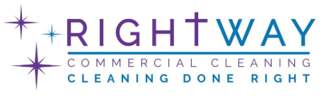 RightWay Commercial Cleaning The logo for rightway commercial cleaning cleaning done right