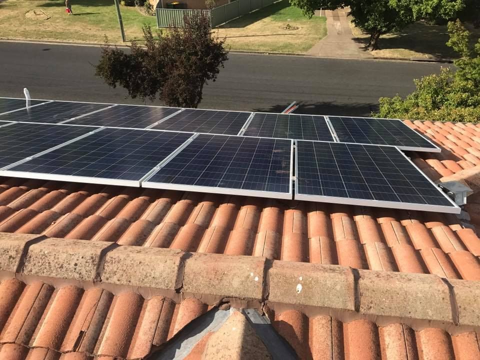 A Roof With A Lot Of Solar Panels On It — CJ Electrical & Solar In Newcastle, NSW