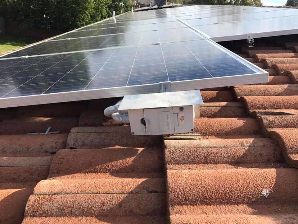 A Roof With A Lot Of Solar Panels On It — CJ Electrical & Solar In Lochinvar, NSW