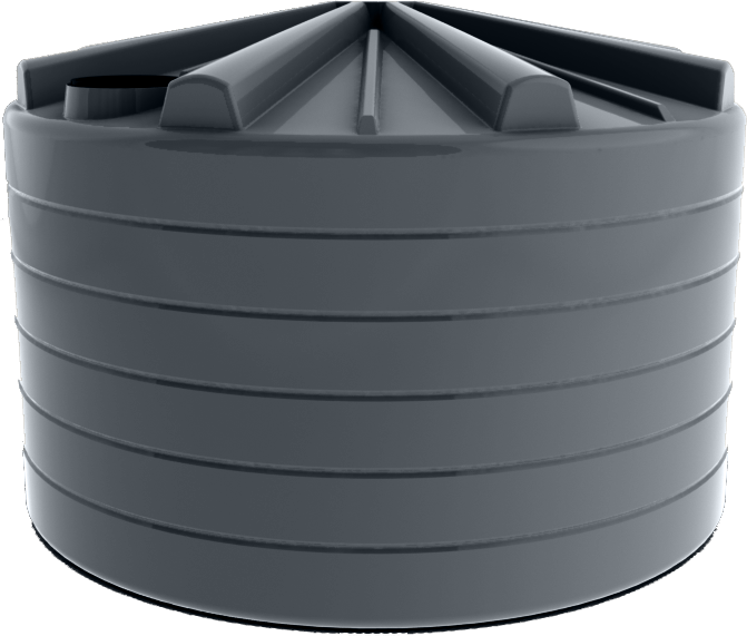 10000L Round Water Tank - Mountain Blue