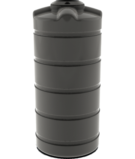 1000L Round Water Tank - Slate Grey