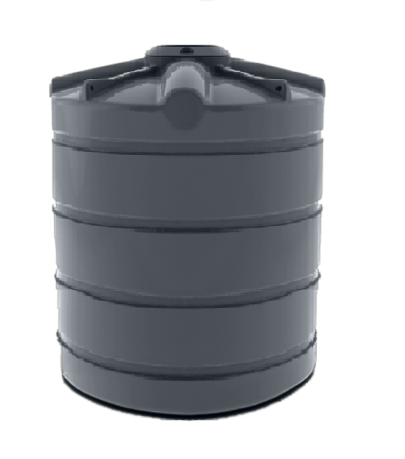 2000L Round Water Tank - Mountain Blue