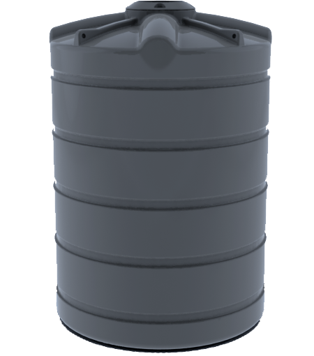 2500L Round Water Tank - Mountain Blue