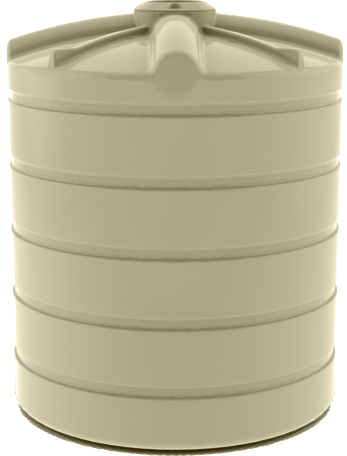 5000L Round Water Tank - Shale Grey