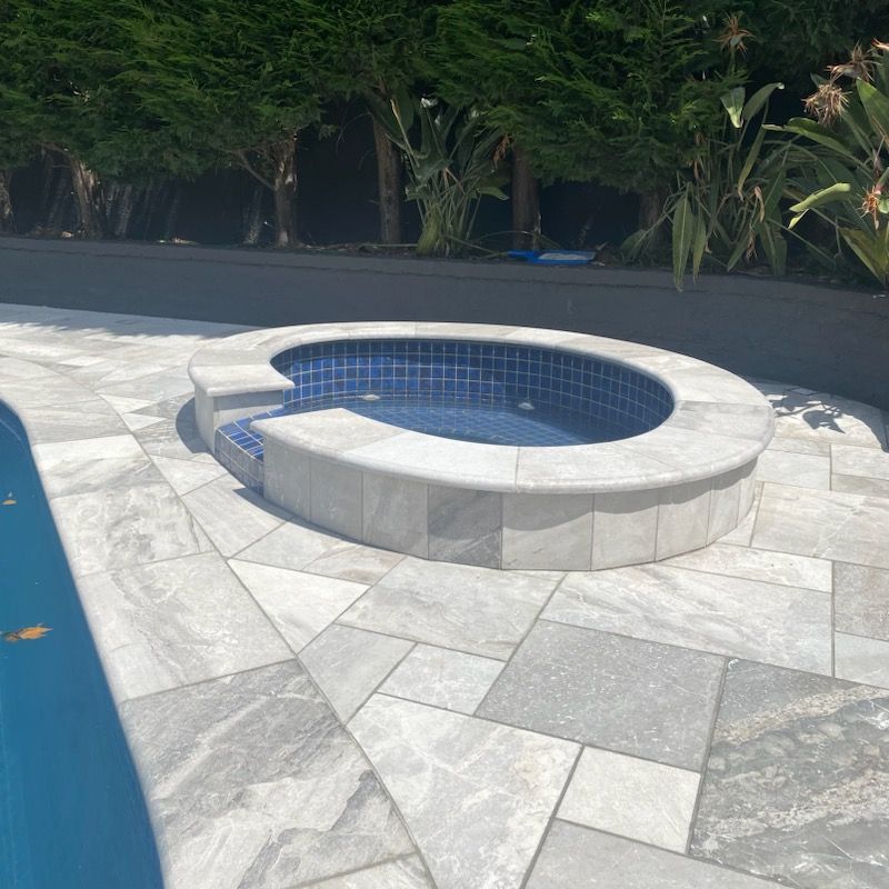 Atlantic grey Marble Porcelain Pavers
