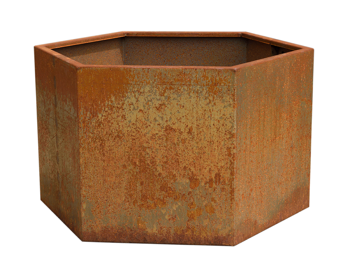 Garden Planters - Steel Hexagonal Planter