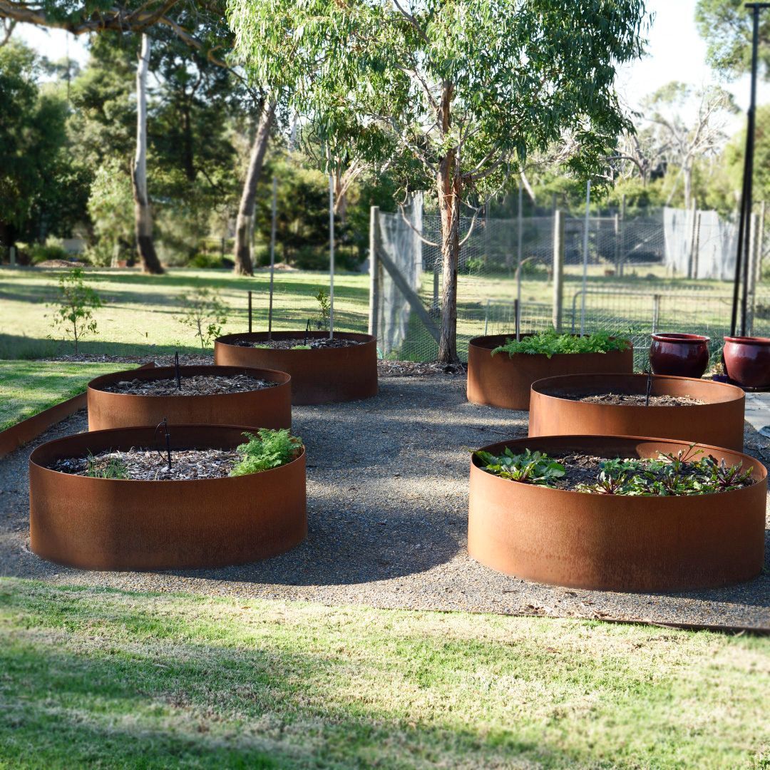 Garden Planters - Steel Ring Planters