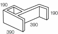 NM 200mm Series - bonded pilaster return 20-60