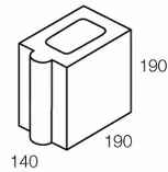 NM 150mm Series - Control Joint Half 15-10