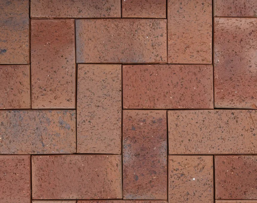 Earth 50 Clay Pavers - Sunburst Red