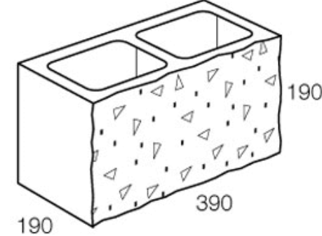 Designer Block Pearl Grey - Splitface Standard