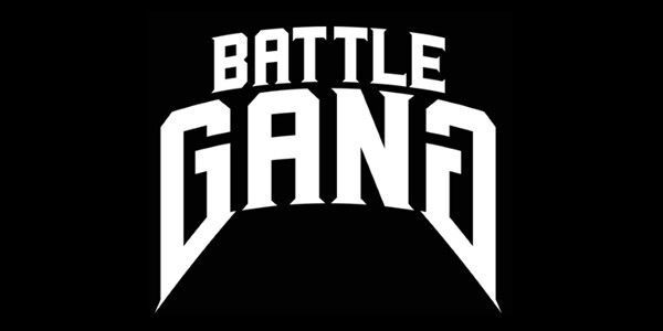 Battle Gang logo in bold white lettering on a black background