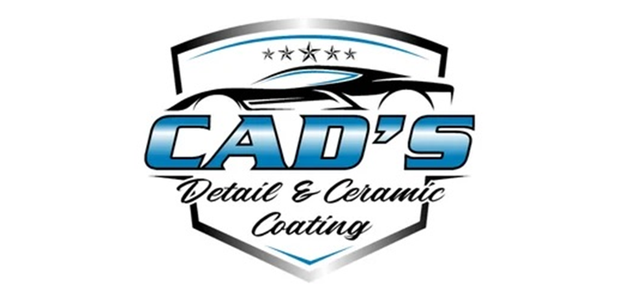 CADOS Detail & Ceramic Coating logo with a car silhouette and blue-black shield design