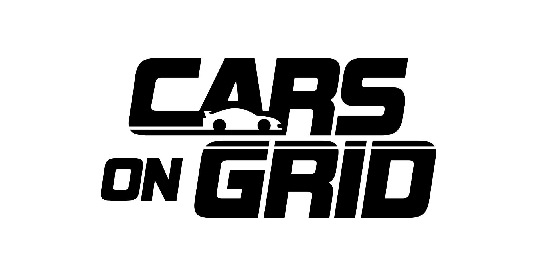 Black logo with words 