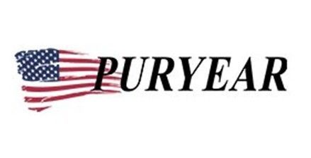 Puryear logo with American flag and bold  text