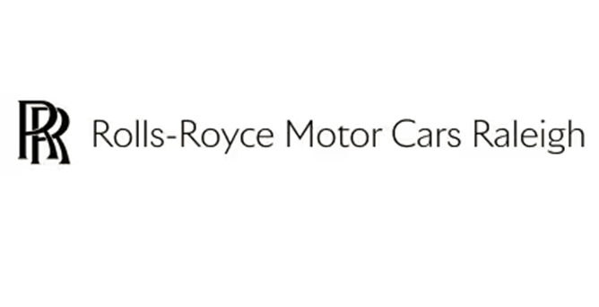 Rolls-Royce Motor Cars Raleigh logo on a white background