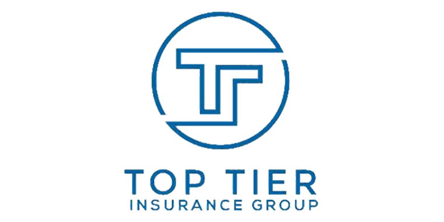 Top Tier Insurance Group logo with blue circular “TT” icon and company name text