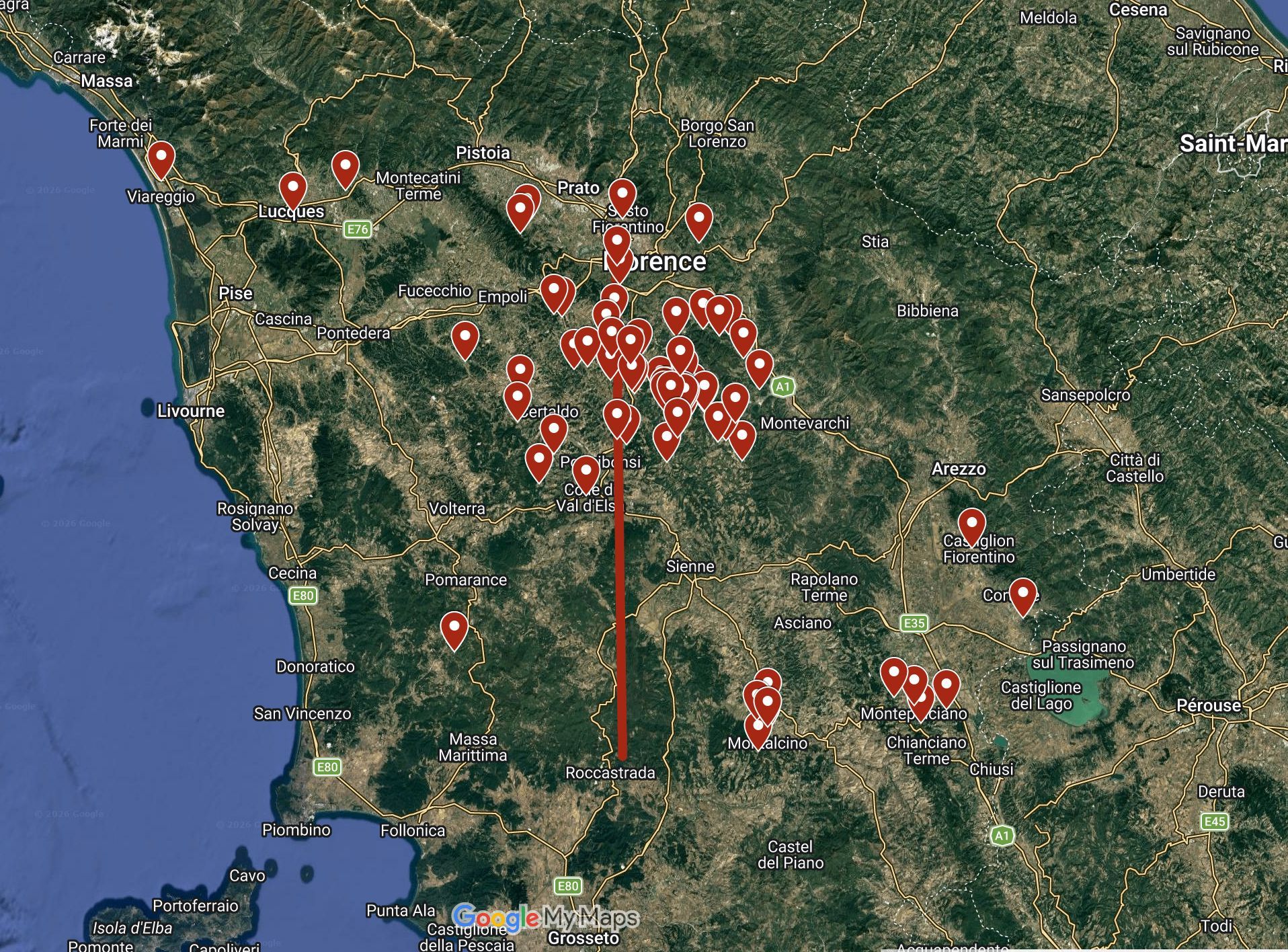 Jollie Suppliers
more than 80% located within 80 km of Florence.