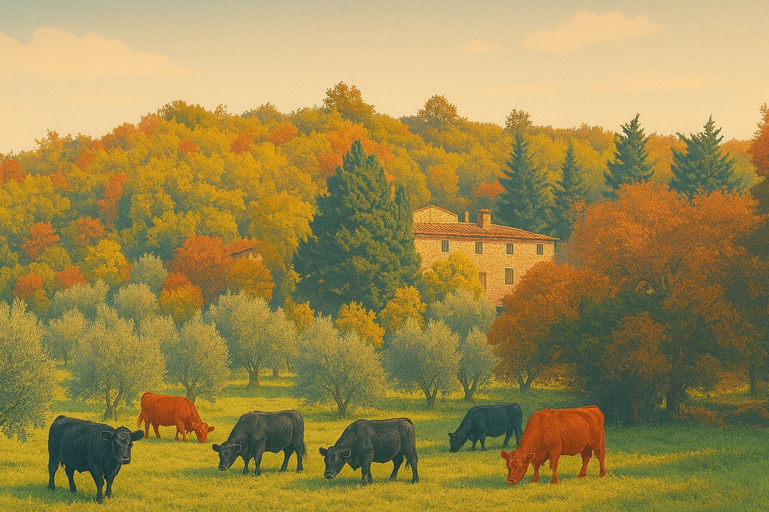 Italia land of cattle