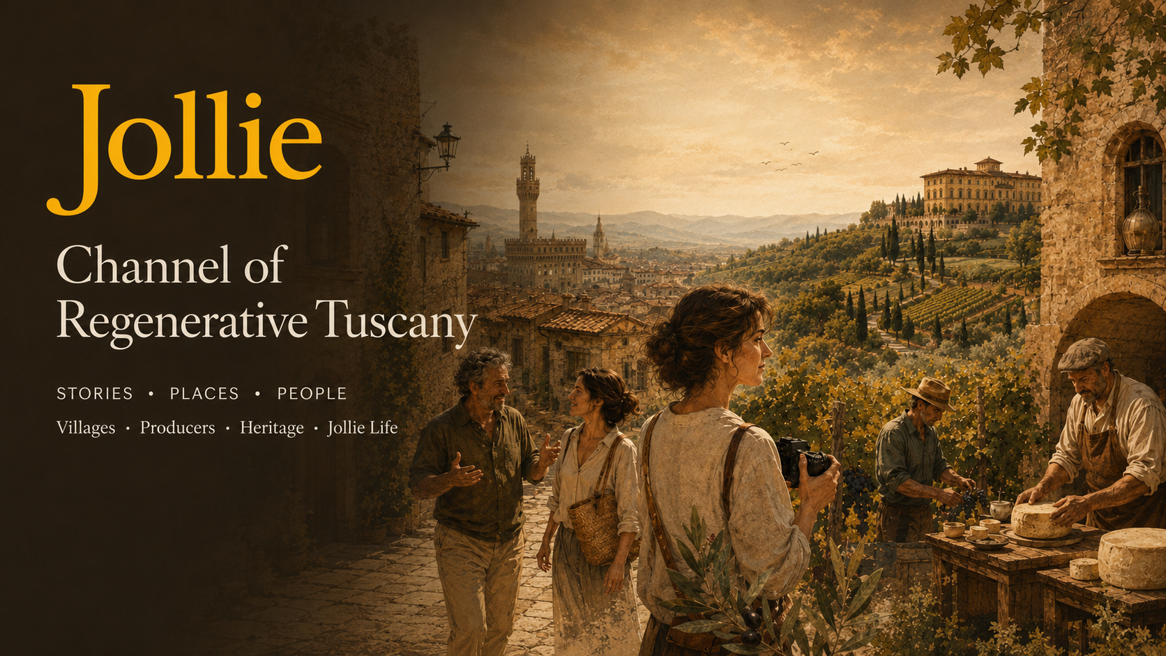 Jollie Channel about Tuscan stories