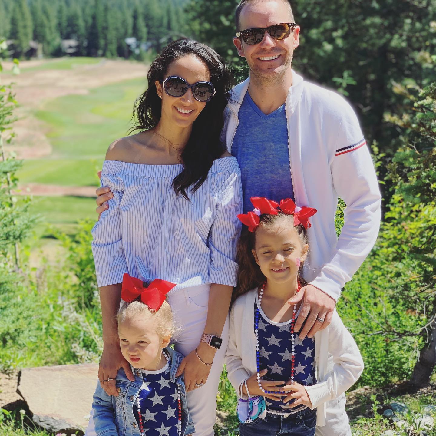 Another picture of Dr. Stahl, dentist in Bellevue, smiling for a picture with his family.