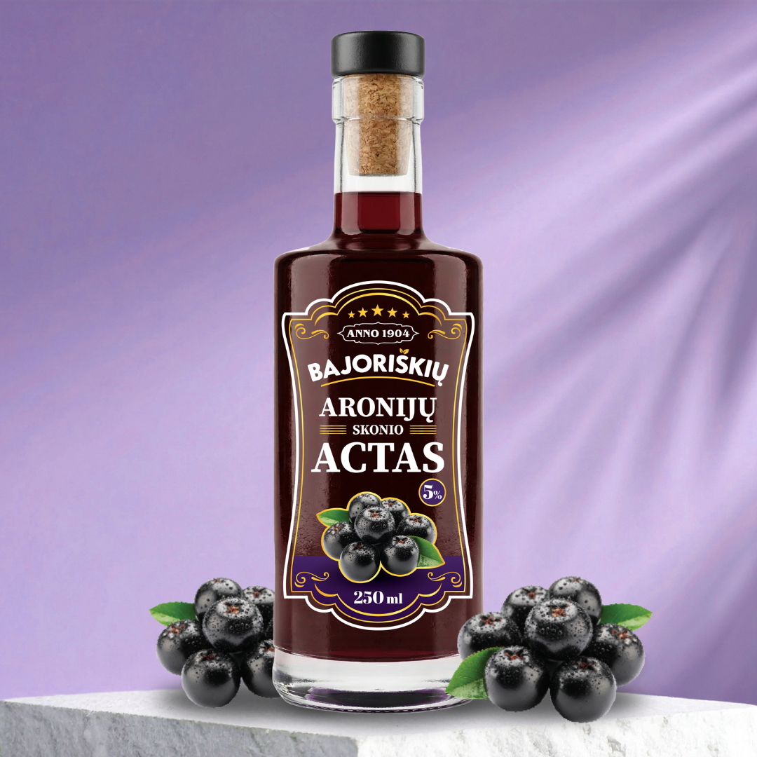 Aronijų skonio actas
