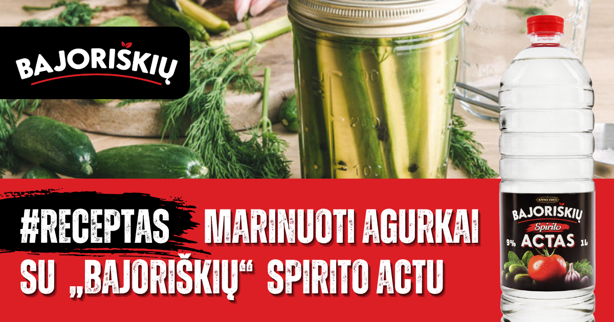 marinuoti agurkai
