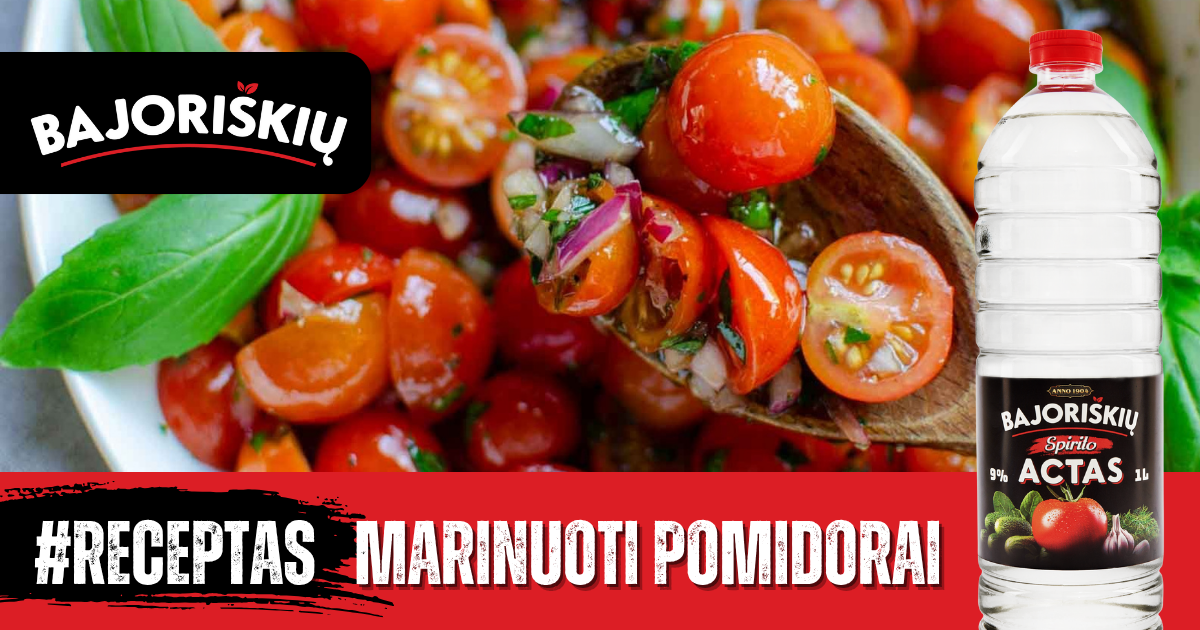 marinuoti pomidorai