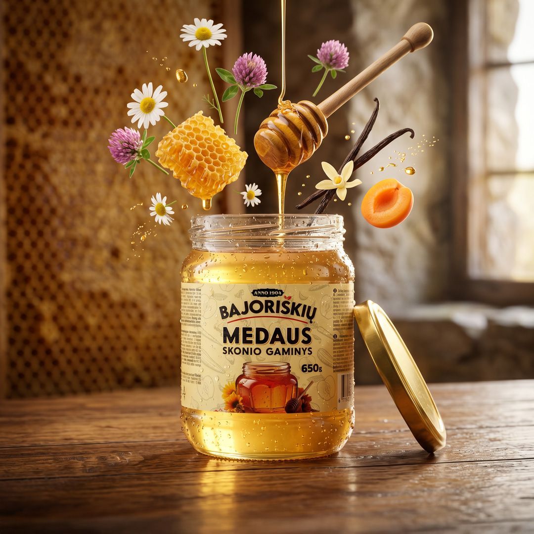Medaus skonio gaminys
