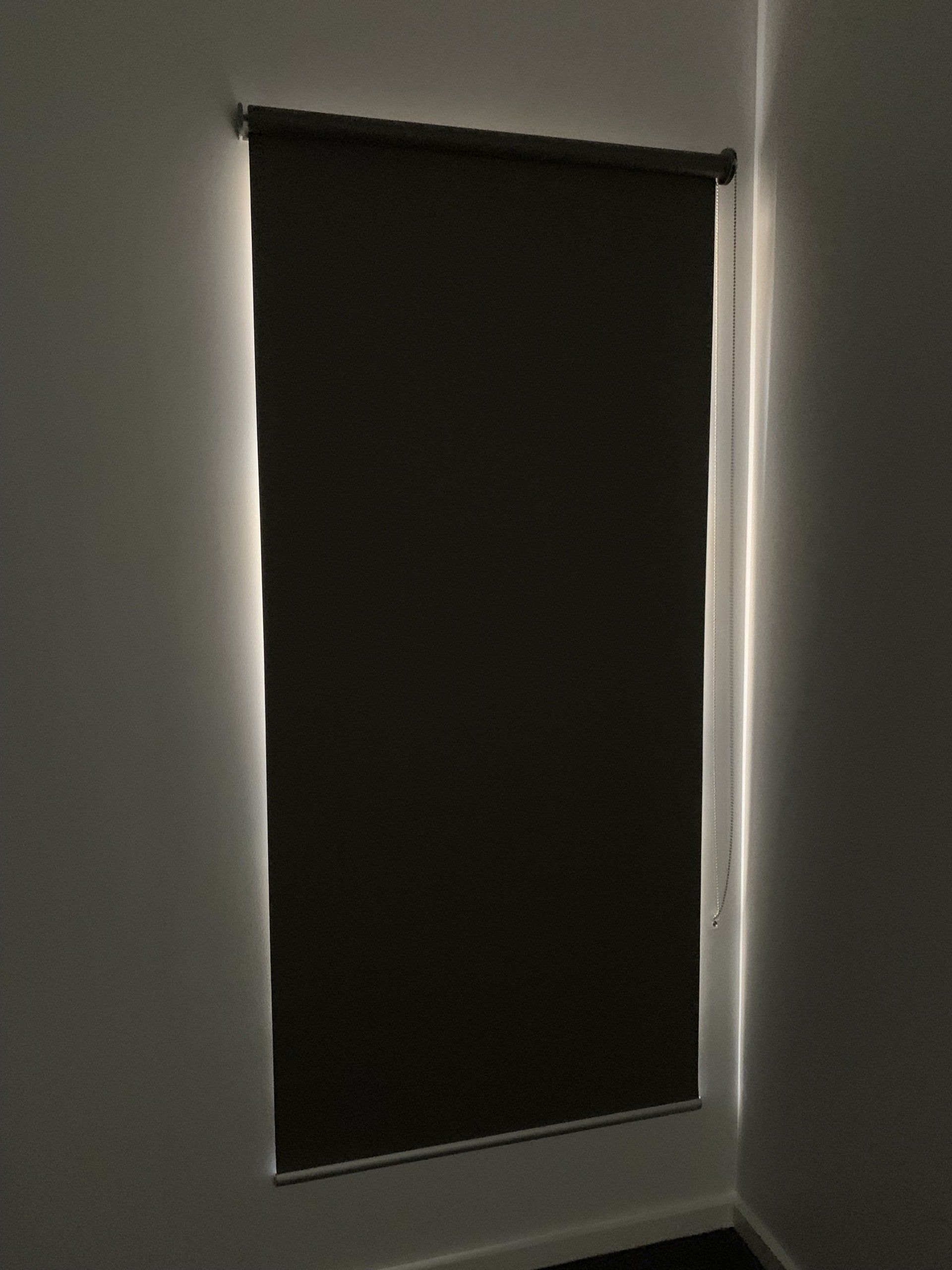 Dark Window Shade in A Corner with Light — Alice Mobile Blinds in Ciccone, NT