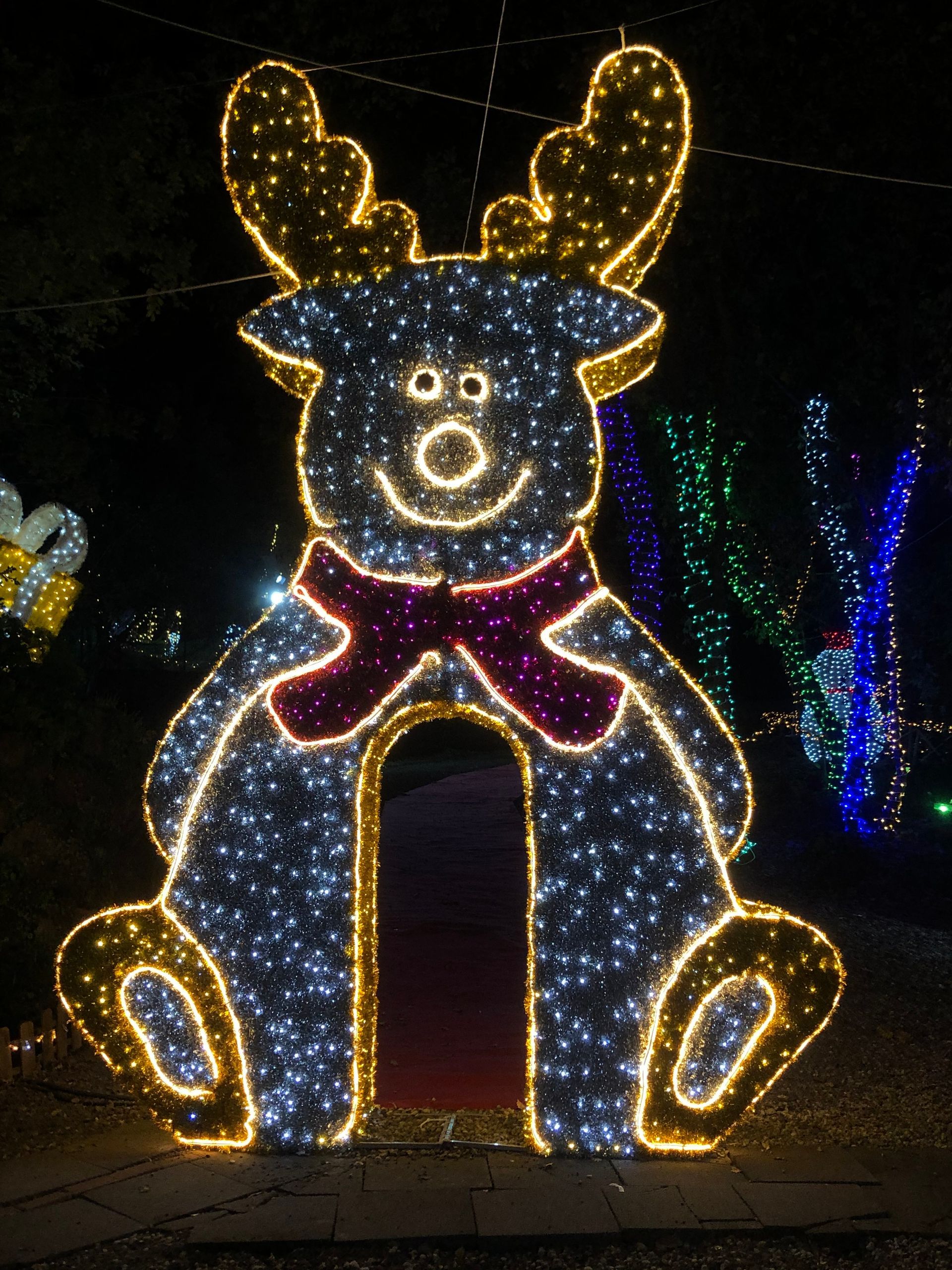 luminaria 3d renna