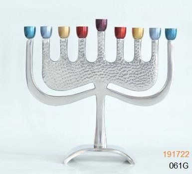 חנוכיית קנים צבעונית דגם שגיא