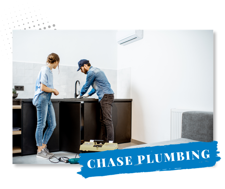 Man working on sink with plumbing issues