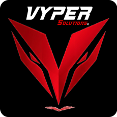 Gold viper head logo, red 