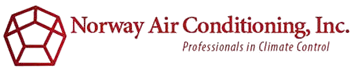 Logo for Norway Air Conditioning, Inc. features a red geometric shape and text: