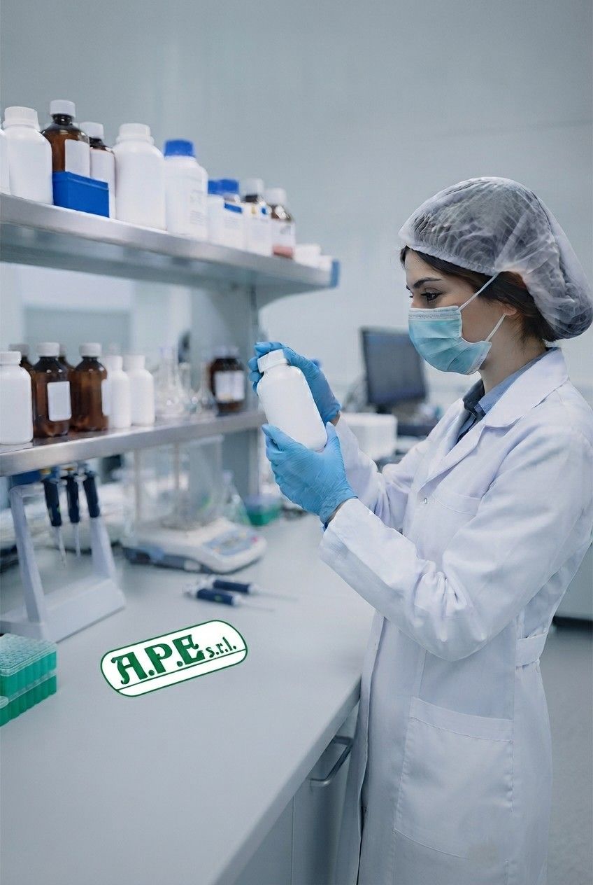 Tecnico A.P.E. srl che esamina prodotti biocidi autorizzati