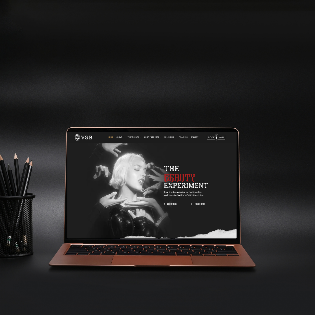 vanity skin bar client website example