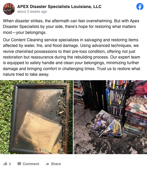 damage restoration case study campaign