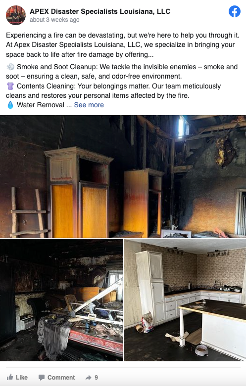 damage restoration case study campaign