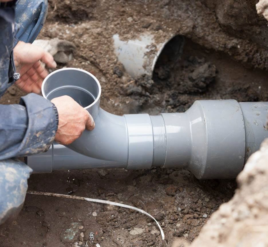plumber fixing water line