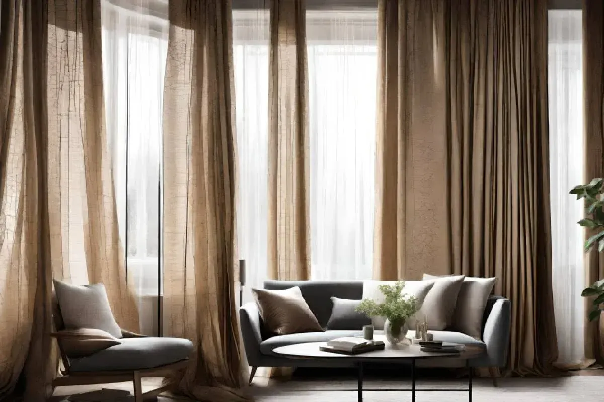 Layered Drapes Alternative to Blinds