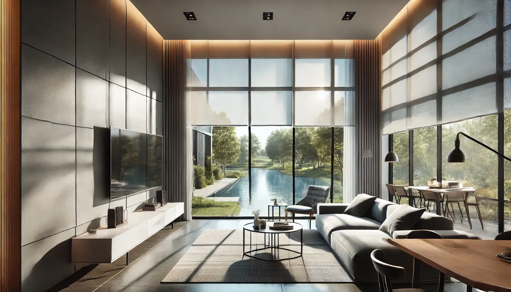 Solar Shades: Light Diffusion and UV Protection