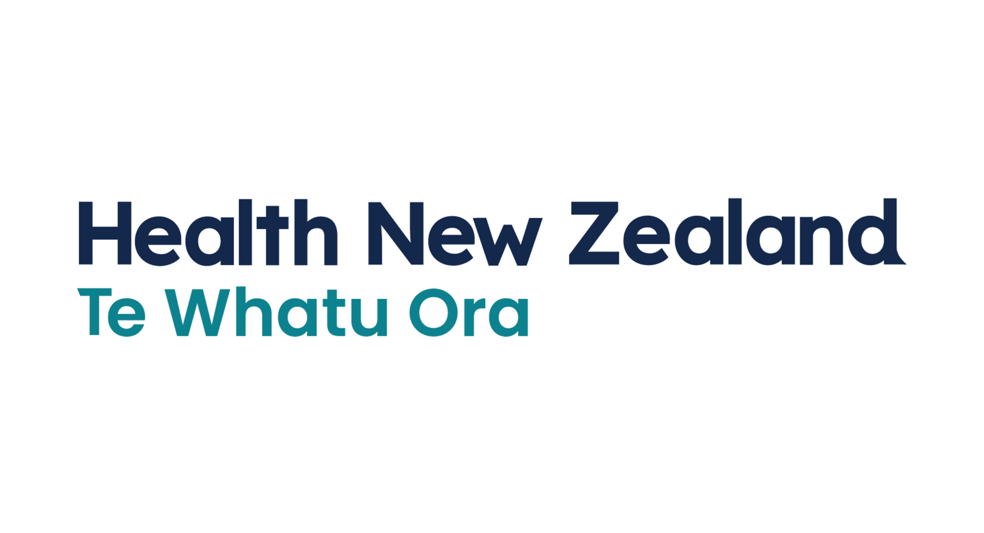 The Health New Zealand | Te Whatu Ora logo featuring dark blue text above teal text on a white background.