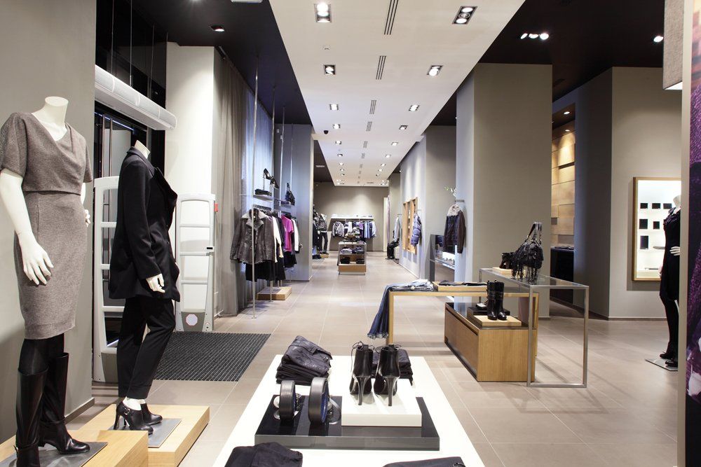 progettazione showroom abbigliamento