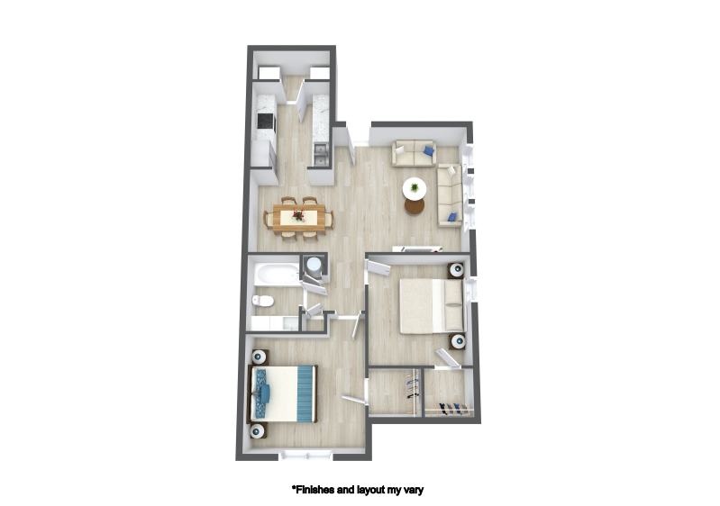2BD X 1BA