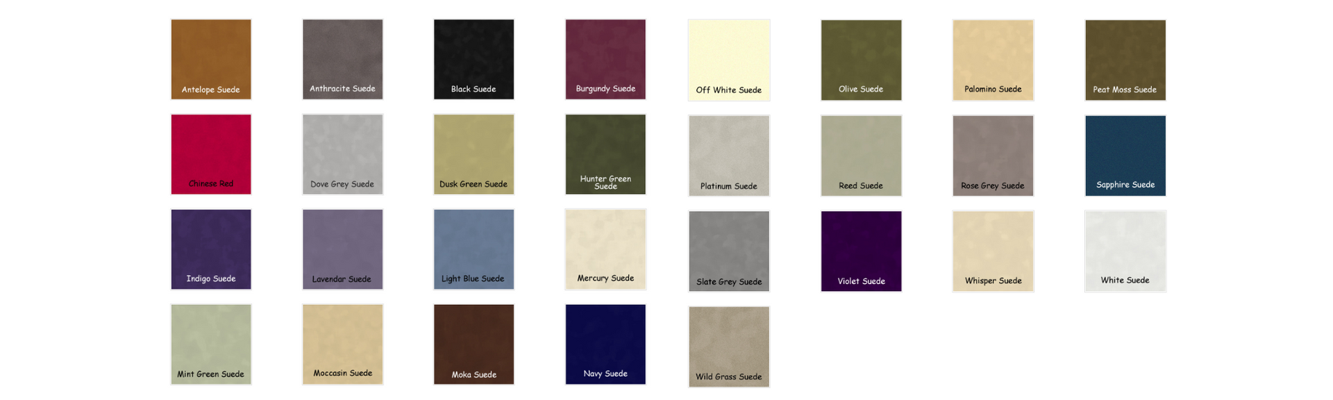 matboard color swatches for floral preservation